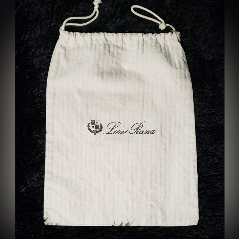 Loro Piana Cream Drawstring Dust Bag 15 X 11.5